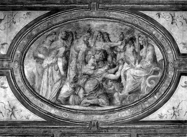 Omaggio a Cibele (dipinto) di Vasari Giorgio (sec. XVI) 